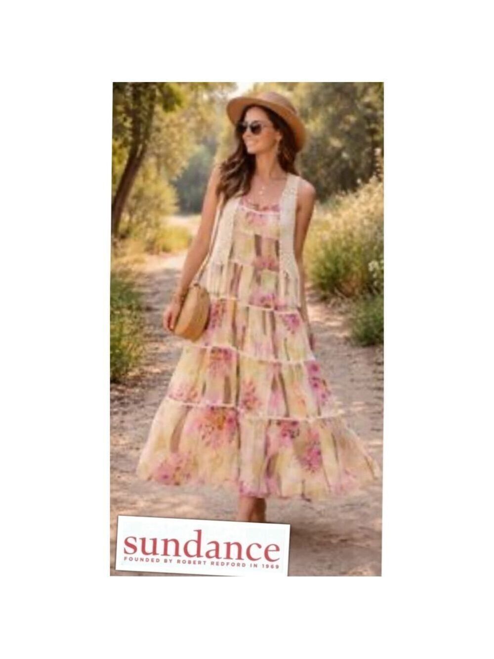 Sundance Yellow Floral Maxi Dress
